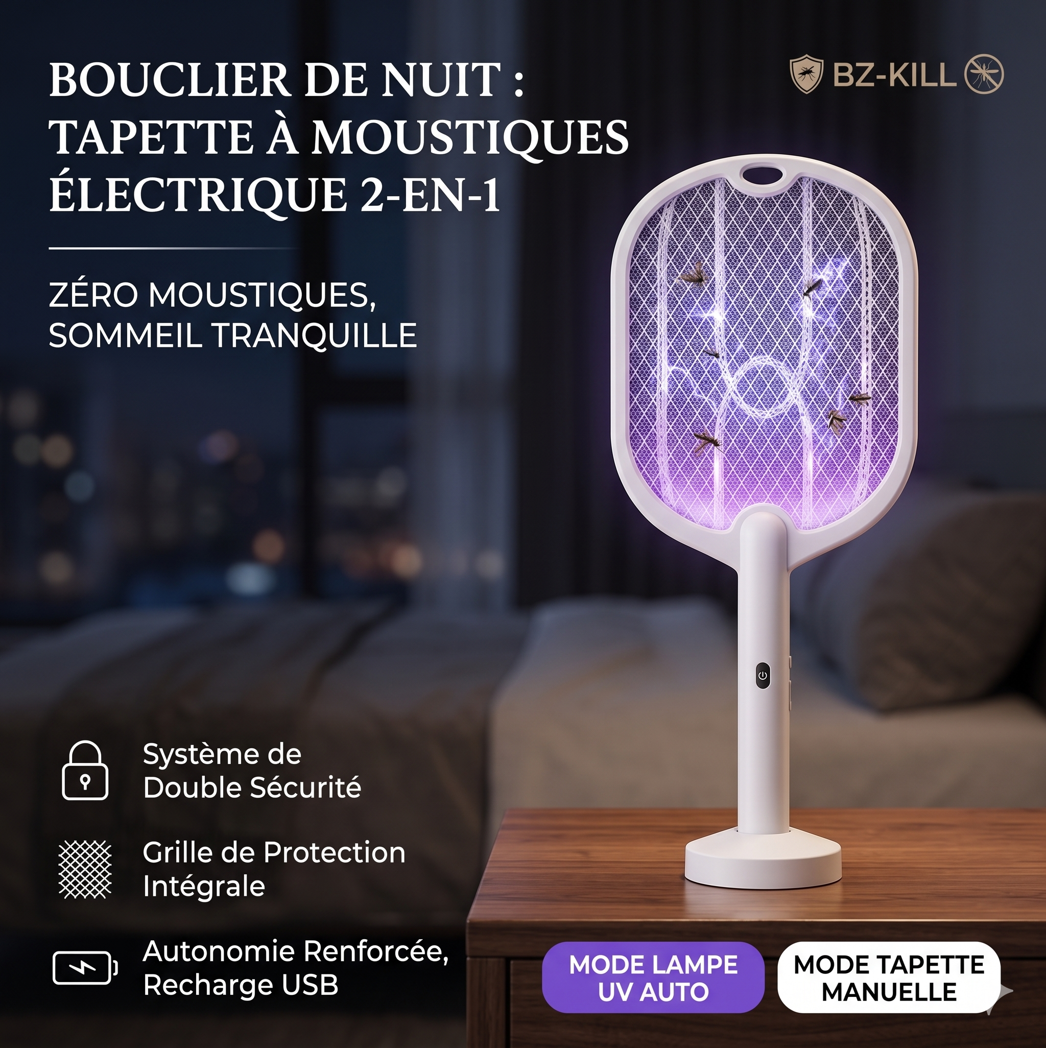 Tapette Anti-Moustiques Électrique